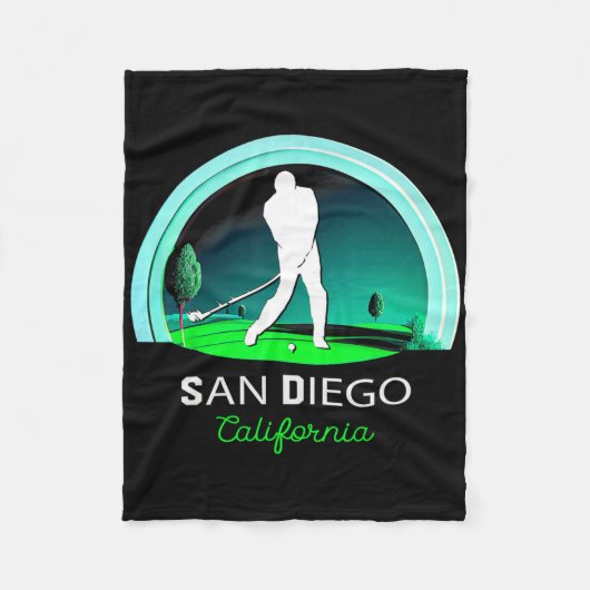 Golf Golven San Diego  Fleece Deken (Voorkant)