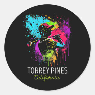 Golf Golven Torrey Pines Ronde Sticker