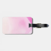 GOLF Good Luck Greeting Lady Woman Golfer op Roze Bagagelabel (Achterkant horizontaal)