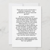 Golf Graduation Party Save the Date voor golfer Kaart (Achterkant)