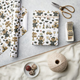 Golf Graduation themed for Cat Lover Golfer Cadeaupapier