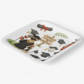 Golf Graduation themed for golfer on putting green Papieren Bordje (Gebogen)