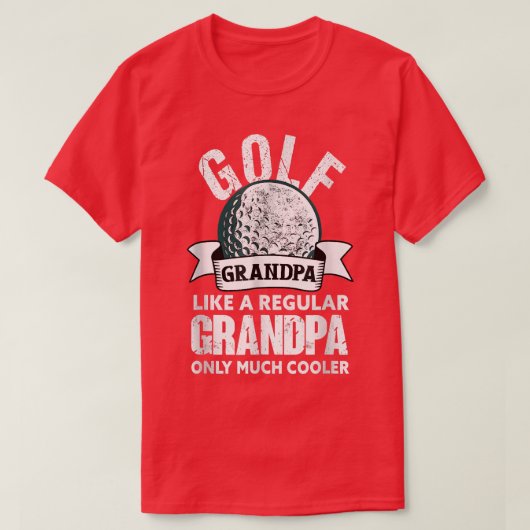 Golf Grandpa Funny Golfing Golfer Grandfather T-shirt (Design voorkant)