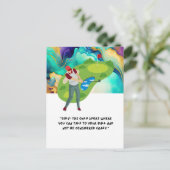 Golf grappig gezegde citaat voor golfer groet briefkaart (Staand voorkant)