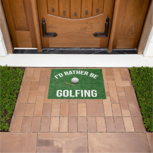 Golf grappig gezegde voor golfer deurmat