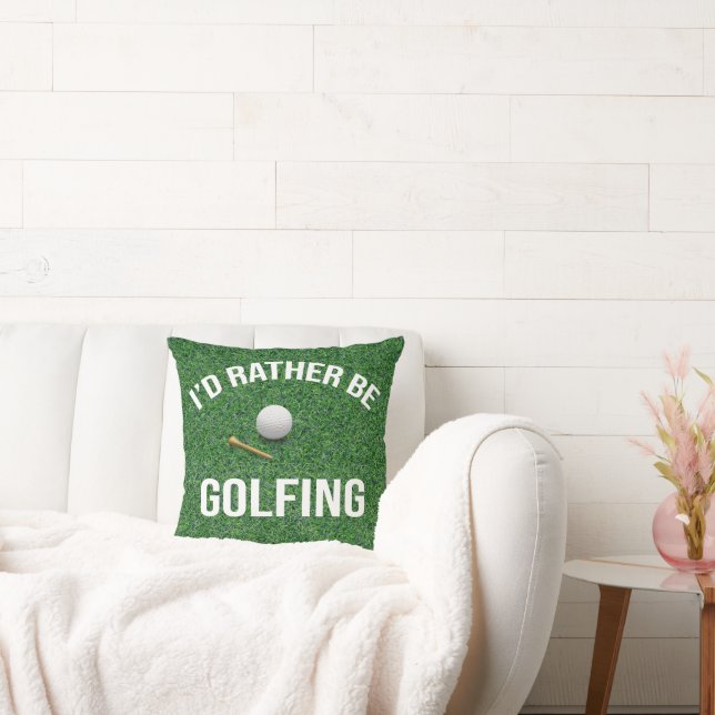 Golf grappig gezegde voor golfer kussen (Bank)