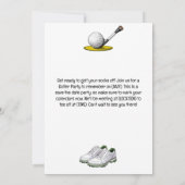 Golf Grappig Gezegde voor golfer Laten we par t-sh Kaart (Achterkant)