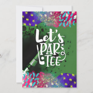 Golf Grappig Gezegde voor golfer Laten we par t-sh Kaart