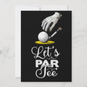 Golf Grappig Gezegde voor golfer Laten we par t-sh Kaart (Voorkant)