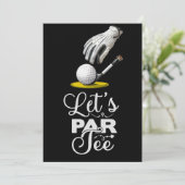 Golf Grappig Gezegde voor golfer Laten we par t-sh Kaart (Staand voorkant)