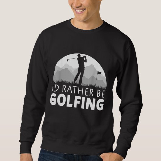 Golf Grappig Golfen Vaderdag Gift Trui (Voorkant)