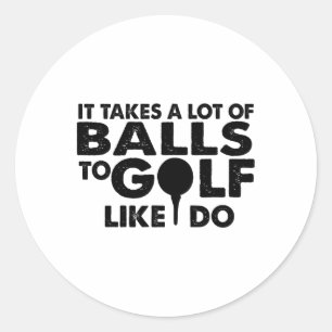 Golf grappig - het kost veel tijd om te golfen zoa ronde sticker