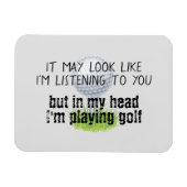 Golf grappig magneet (Horizontaal)