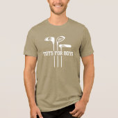 Golf Grappig Quote Speelgoed voor Jongens Golf Clu Tri-Blend Shirt (Voorkant)