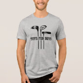Golf Grappig Quote Speelgoed voor Jongens Golf Clu Tri-Blend Shirt (Voorkant)