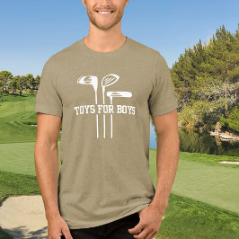 Golf Grappig Quote Speelgoed voor Jongens Golf Clu Tri-Blend Shirt