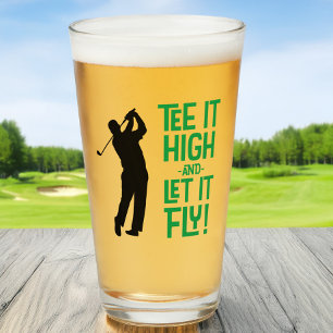 Golf Grappig T-shirt Sport Citaten Schattig Mannen Glas