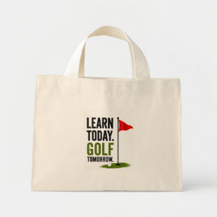 Golf Grappige Baby Golfer Spreuk Mini Tote Bag
