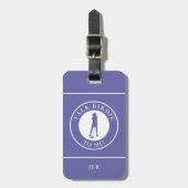Golf Grappige Birdie Dames Gepersonaliseerde Lieve Bagagelabel (Voorkant verticaal)