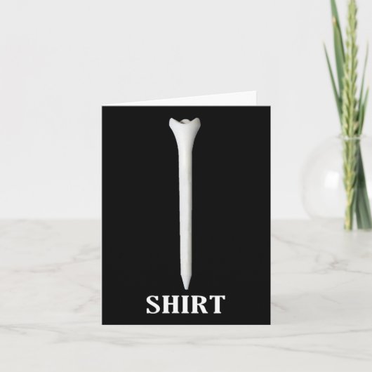 Golf Grappige Golf T-shirt Voor Vaderdag Kaart (Voorkant)