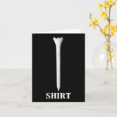 Golf Grappige Golf T-shirt Voor Vaderdag Kaart (Gele Bloem)