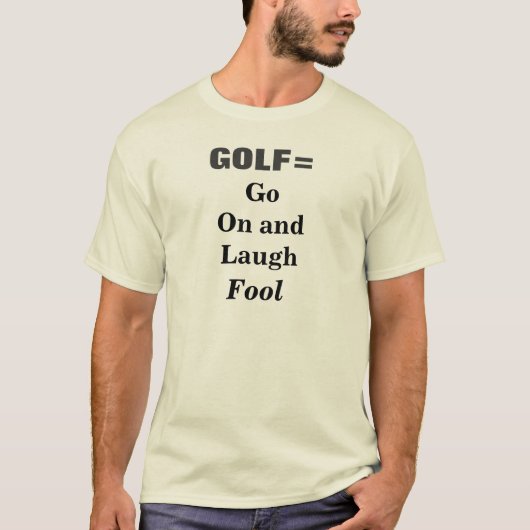 Golf Grappige Sport Game T-shirt (Voorkant)