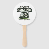 Golf Grappige Spreuk Golfsport Pensioen Handwaaier (Voorkant)