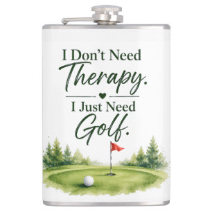 Golf Grappige spreuk voor golfer huisdecoratie Heupfles