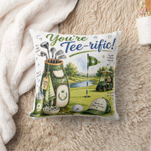 Golf Grappige spreuk voor golfer huisdecoratie Kussen