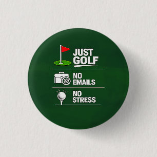 Golf Grappige Uitdrukking Golfpensioen Ronde Button 3,2 Cm