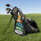 Golf Grappige Uitspraak Swing Zweer Vind Bal Golfhanddoek (Groen)