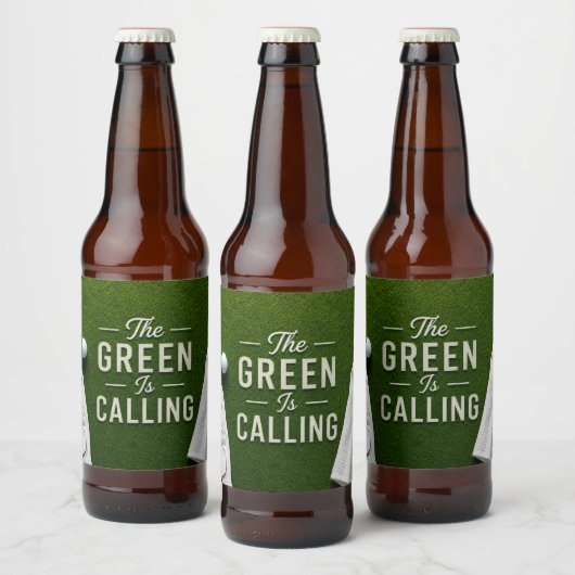 Golf grappige uitspraak voor golfer  bier etiket (Flessen)