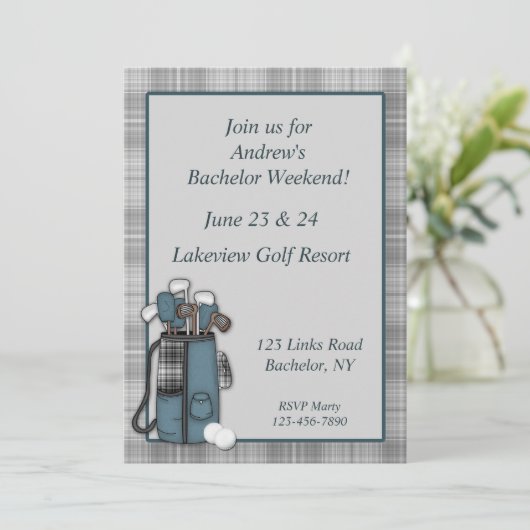 Golf Gray Play Kaart (Staand voorkant)