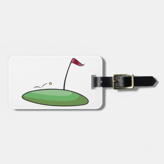 Golf Green Bagage Labels (Voorkant horizontaal)
