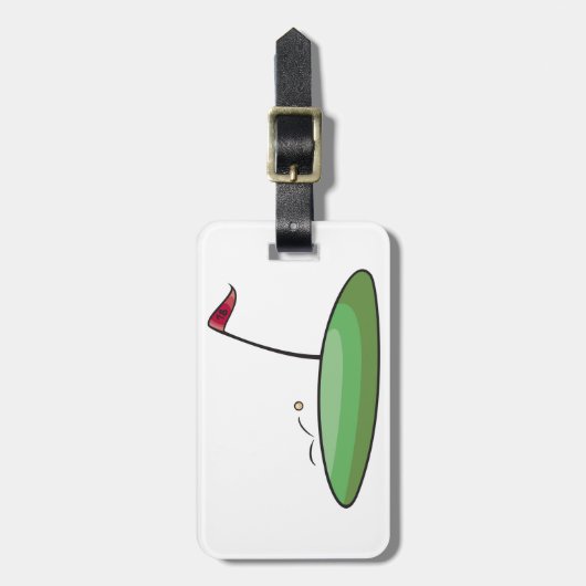 Golf Green Bagagelabels (Voorkant verticaal)