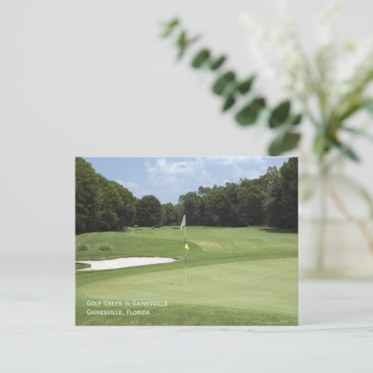 Golf Green Briefkaart (Staand voorkant)