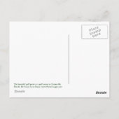 Golf Green Briefkaart (Achterkant)