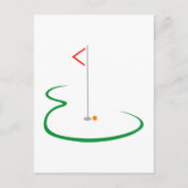 Golf Green Briefkaart (Voorkant)