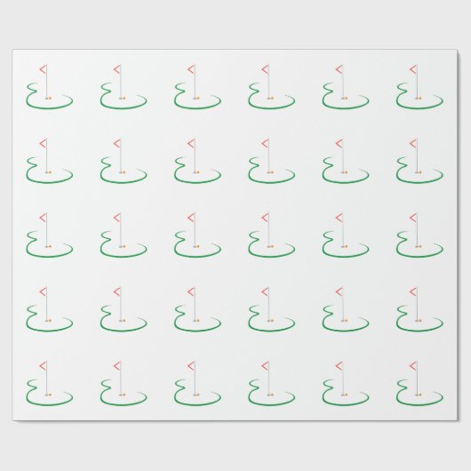 Golf Green Cadeaupapier (Vlak)