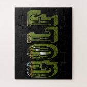 Golf Green Dimensional Word met ballen, Legpuzzel (Verticaal)
