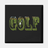 Golf Green Dimensional Word met ballen, Magneet (Voorkant)