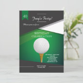 Golf Green Invitation Kaart (Staand voorkant)