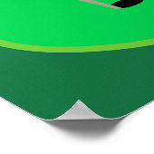 Golf Green met Rode Vlag en Bal Poster (Hoek)