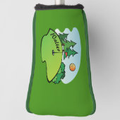 Golf Green met vlag en bal Golfheadcover (Draai 90)