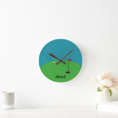 Golf Green Personalized   Ronde Klok (Huis)