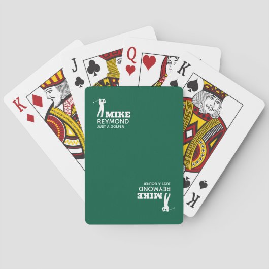 Golf Green Playing Cards for a Golfer Pokerkaarten (Achterkant)