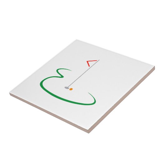 Golf Green Tegeltje (Zijkant)