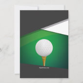 Golf Green Uitnodiging (Achterkant)