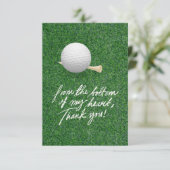 GOLF Greens Dankbaarheid: Fairway Dankjewel Kaart (Staand voorkant)