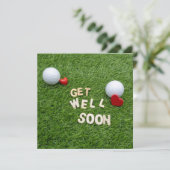 Golf Greeting Golfer krijgt snel weer een groene b Kaart (Staand voorkant)